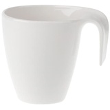 Villeroy & Boch Villeroy und Boch Flow Kaffeebecher, 340 ml, Premium Porzellan, Weiß