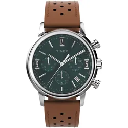 Chronograph TIMEX "MARLIN", braun, Armbanduhren, Herren, Quarzuhr, Armbanduhr, Herren, Datum, Stoppfunktion, 12/24-Std.-Anzeige