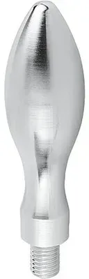 BALLENGRIFF FESTSTEHEND DIN39, FORM:E, STAHL BLAU-PASSIVIERT, L1=50, AUSSENGEWINDE  M06X11