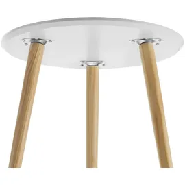 Tectake tectake® 2er Set Beistelltisch, Skandi-Style, massive Holzbeine, Belastbarkeit je 30 kg