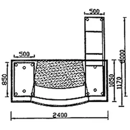 Jet-Line Schreibtisch Paris Braun