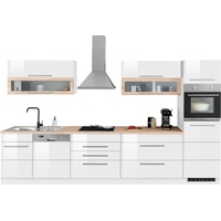 Kochstation Küchenzeile »KS-Wien«, Breite 350 cm, wahlweise mit E-Geräten