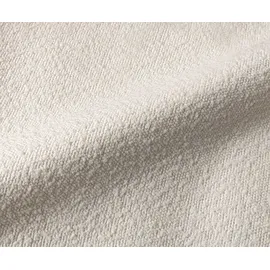 DeLife Polsterbettgestell Cusino 140x200 cm Bouclé Creme-Weiß - Weiß/Creme