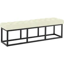 CLP Sitzbank Amun Stoff Creme 150 x 46 x 38 cm