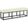 CLP Sitzbank Amun Stoff Creme 150 x 46 x 38 cm