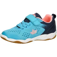 LICO Unisex Kinder Key Vs Hallenturnschuhe, Türkis Marine Rosa,