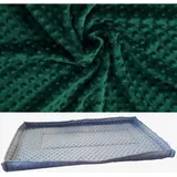 Matte Für Einen Meerschweinchen- Oder Kaninchenkäfig 78x48 Wasserdicht Dunkelgrün