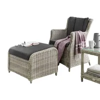 Destiny Balkonset LUNA CASA MERANO mit Beistelltisch 46x46x50cm, vintage weiß