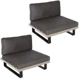 Mendler HWC-H54 Garten-Sessel 2er-Set 0 x 0 x 0 cm grau