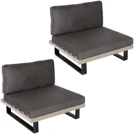 Mendler HWC-H54 Garten-Sessel 2er-Set 0 x 0 x 0 cm grau