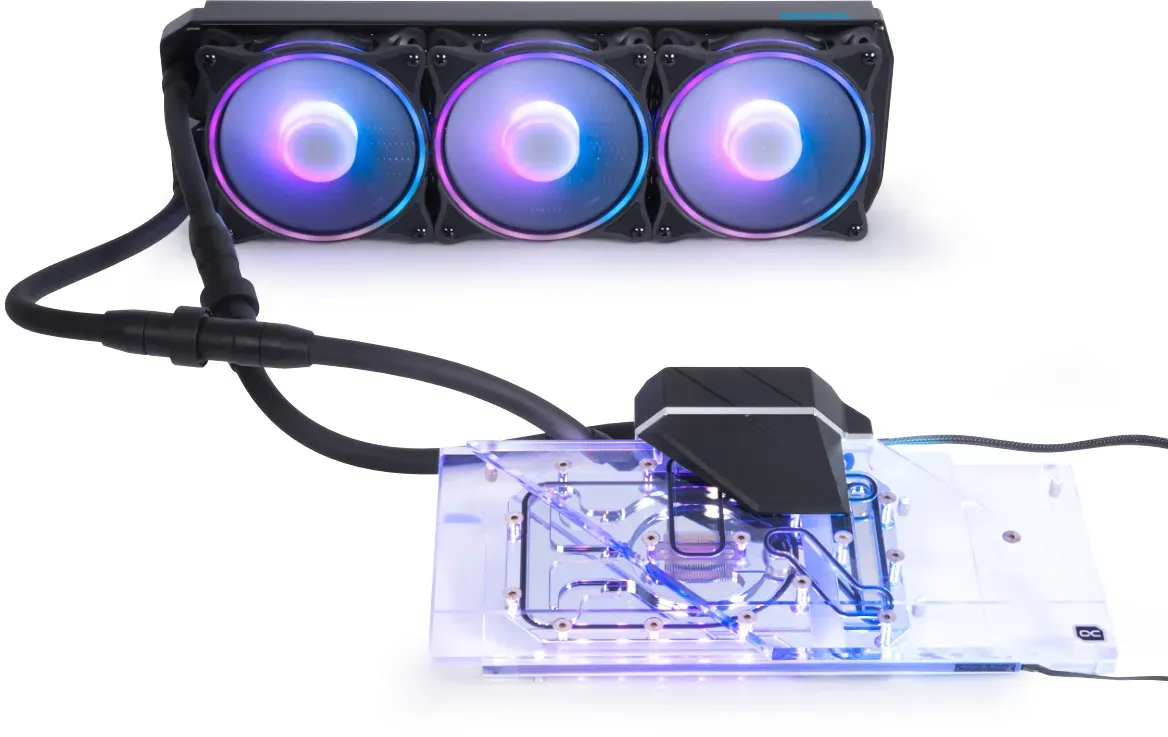 Alphacool Eiswolf 2 AIO, All-in-One-Flüssigkeitskühler, 12 cm, 119,8 m3/h, Schwa