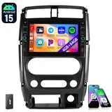 ESSGOO 8" Für Suzuki Jimny 2005-17 GPS Carplay Autoradio Android 15 NAVI WIFI Autoradio (RDS, 4+64GB(optional), Digitalradio (DAB), FM, Apple Carplay Android Auto GPS Navi WIFI BT EQ mit USB- und Type-C) schwarz