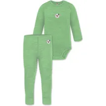 normani Outdoor Sports Merino Body Langarm und Baby Merino Hose in Grün | Gr.: 80