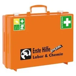 Erste-Hilfe-Koffer Beruf Spezial, Ausführung "Labor & Chemie", orange - orange