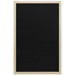 Securit® Letterboard - 256 Buchstaben, Zahlen und Symbole - Lackiertes Teakholz - Montageset inklusive - 40x60cm