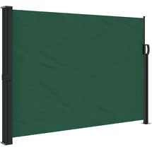 vidaXL Seitenmarkise Ausziehbar Dunkelgrün 140 x 600 cm