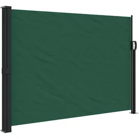 vidaXL Seitenmarkise Ausziehbar Dunkelgrün 140 x 600 cm