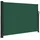 vidaXL Seitenmarkise Ausziehbar Dunkelgrün 140 x 600 cm