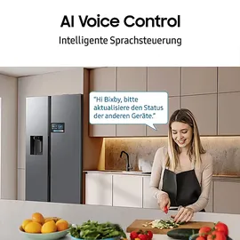 Samsung RS90F65EDF Side-by-Side (621, 1780 mm hoch, Schwarz)