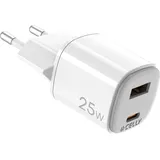 CELLY UPTC1USB1USBC25, Drinnen, USB, Weiß - Weiß