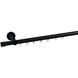 OTTO home Gardinenstange OTTO HOME "TANBUL" Gr. 1, schwarz, L:120cm Ø:20mm, Gardinenstangen, Innenlauf Komplett-Set inkl. Gleitern und Montagematerial