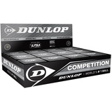 Dunlop Squashbälle Competition Gelb, 12 Stück, für Anfänger und Fortgeschrittene – Speed langsam