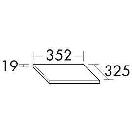 Burgbad Eqio Abdeckplatte APCU035F2009,