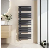 EMKE Emke, Handtuchhalter + Handtuchhaken, Badheizkörper Handtuchhalter Handtuchwärmer 130x50cm Anthrazit 661w