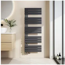 EMKE Emke, Handtuchhalter + Handtuchhaken, Badheizkörper Handtuchhalter Handtuchwärmer 130x50cm Anthrazit 661w