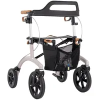 SALJOL Allround Rollator mit Vollausstattung Sitzhöhe 54 cm Grau