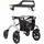 SALJOL Allround Rollator mit Vollausstattung Sitzhöhe 54 cm Grau
