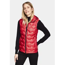 Steppweste NEW CANADIAN, Damen, Gr. 40, rot, 100% Polyester, sportlich, normal, ohne Ausschnitt, Westen, mit kuscheliger Kapuze