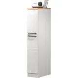 kochstation Apothekerschrank KS-Sole 30 x 60 x 165 cm Weiß