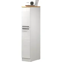 kochstation Apothekerschrank KS-Sole 30 x 60 x 165 cm Weiß