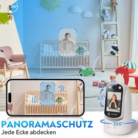 LuVision PTZ Gegensprechkamera Video Anruf Kamera Telefonkamera WLAN Überwachungskamera Senioren Baby Überwachung Autotracking