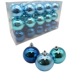 LIVARNO home Christbaumkugeln X-Mas Weihnachtsbaumkugeln bruchsicheres Kunsts...