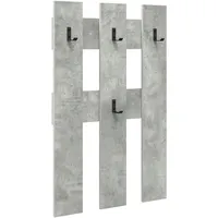 VidaXL Garderobenständer Betongrau 65 x 3 x 100 cm