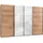 WIMEX Schwebetürenschrank Level by fresh to go 350 x 216 x 0 cm Braun