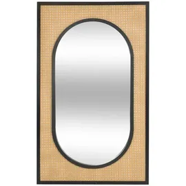 Atmosphera - Spiegel Raquel schwarz rohrgeflecht h107cm