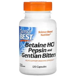 Betain HCl, Pepsin & Enzian-Bitterstoffe 120 Kapseln