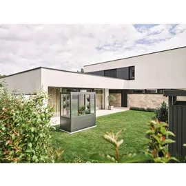 Biohort Gewächshaus Florentina Maxi 2 m x 1 m Quarzgrau-Metallic