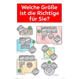 MERINOS Fellteppich Loft Anthrazit ca. 120x160cm