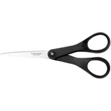 Fiskars Papierschere, Länge: 18 cm, Qualitätsstahl/Kunststoff, Essential, Schwarz, 1023818