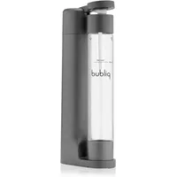 bubliq Wassersprudler, Matt grau, mit Co2-Zylinder und 1 l Flasche, minimalistisches Design, sparkle anything