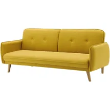 SalesFever Sofa 3-Sitzer - Strukturstoff fein gelb 368640