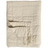 IB Laursen Klassischer Quilt aus Baumwolle, 180 x 130 cm, natur