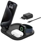 Belkin BOOST Charge 3in1 Qi2 15W magn.Ladestation schw.WIZ029vfBK