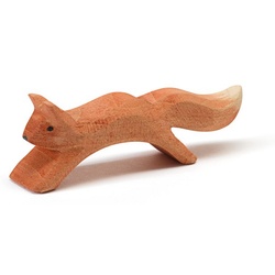 OSTHEIMER 16603 Eichhörnchen springend aus Holz Höhe 3cm Tiere in Wald und Flur Waldtiere