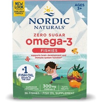 Nordic Naturals Omega 3 Fischfische – Omega-3 Gummy mit essentiellen Nährstoffen DHA und EPA zur Unterstützung optimaler Gehirn-, Immunfunktion und kognitiver Entwicklung, 36 Stück