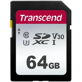 Transcend SDC300S SDXC Class 10 U1 V10 64 GB